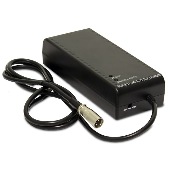 Upg 24V 8AH 3Stage AGMGEL Charger w USA Cordset recommended for medical mobilty charging 24BC8000T-4 USA - main